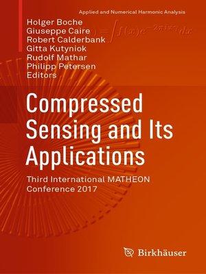 cover image of Compressed Sensing and Its Applications